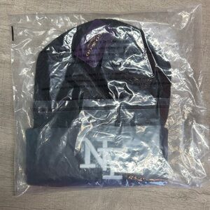 Black Beanie with White Logo